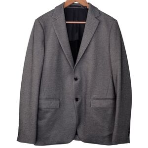 Theory Men's Gray Two-Button Office Business Sport Coat Blazer Jacket Sz 38R